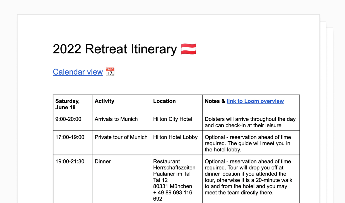 The 20/30/50 rule for remote team retreats